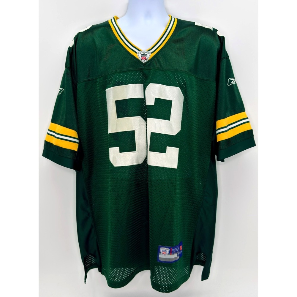 Clay Matthews 52 Packers Reebok On Field Jersey Mens 2XL 54 Stitched NFL